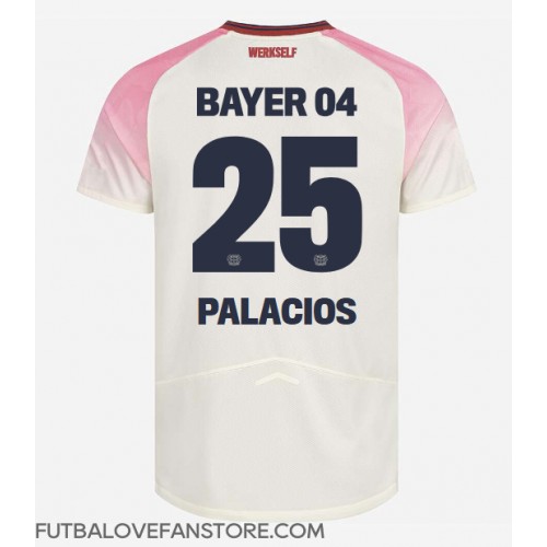 Bayer Leverkusen Exequiel Palacios #25 Vonkajší futbalový dres 2025-26 Krátky Rukáv Bayer Leverkusen Exequiel Palacios #25 Vonkajší futbalový dres 2025-26 Krátky Rukáv